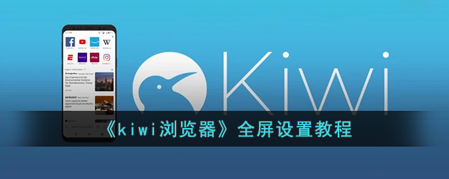 《kiwi浏览器》全屏设置教程(kiwi浏览器怎么设置ua)