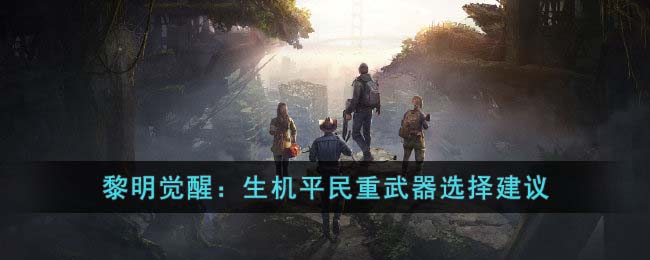 《黎明觉醒：生机》平民重武器选择建议(黎明觉醒重武器选择)