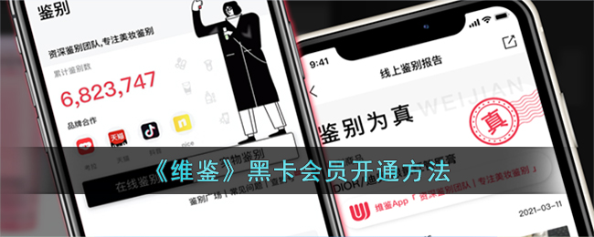 《维鉴》黑卡会员开通方法(维鉴黑卡会员)
