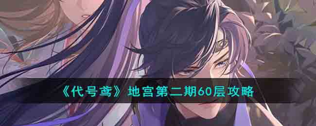 《代号鸢》地宫第二期60层攻略(《代号鸢》地宫第二期60层攻略)