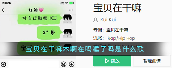 宝贝在干嘛木啊在吗睡了吗是什么歌(宝贝在干嘛木啊在吗睡了吗歌词)