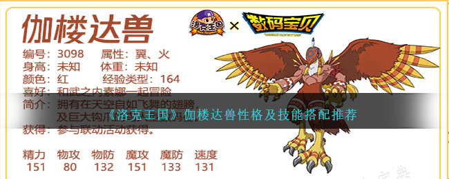 伽楼达兽登场