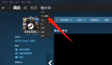 如何在Steam中打开个人信息