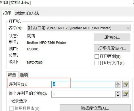 bartender如何自动增加数字