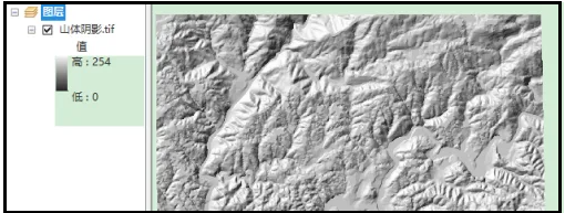 arcgis显示山体阴影教程