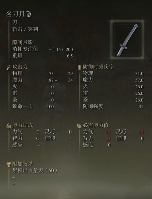 艾尔登法环名刀月隐怎么获得