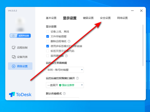 todesk安全设置