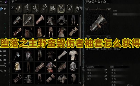堕落之主野蛮毁伤者袖套怎么获得(堕落者之颅怎么破)