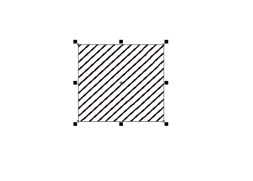 cdr矩形里面画斜线